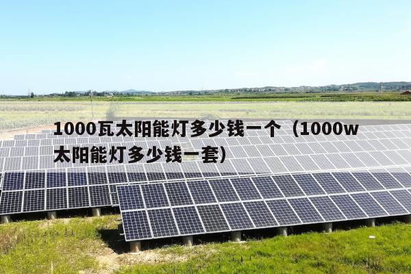 1000瓦太阳能灯多少钱一个（1000w太阳能灯多少钱一套）