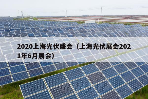 2020上海光伏盛会（上海光伏展会2021年6月展会）