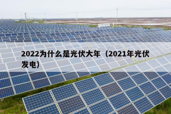 2022为什么是光伏大年（2021年光伏发电）