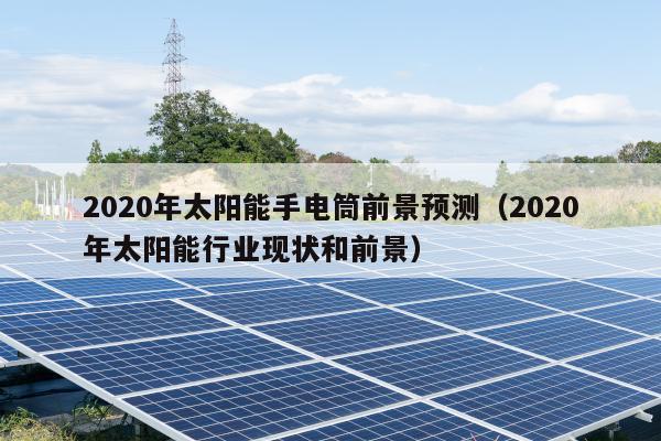 2020年太阳能手电筒前景预测（2020年太阳能行业现状和前景）