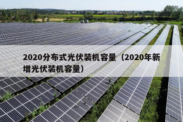 2020分布式光伏装机容量（2020年新增光伏装机容量）