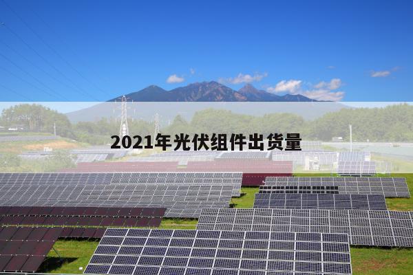 2021年光伏组件出货量