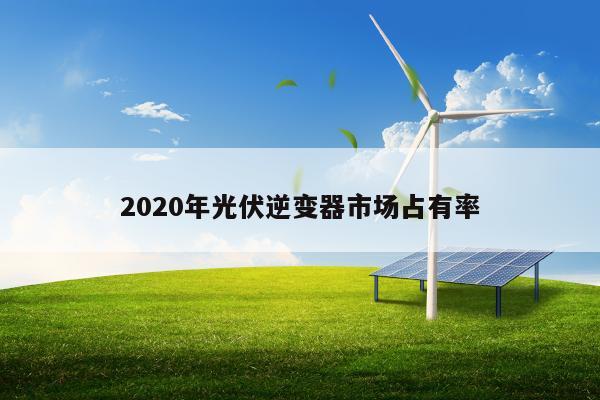 2020年光伏逆变器市场占有率