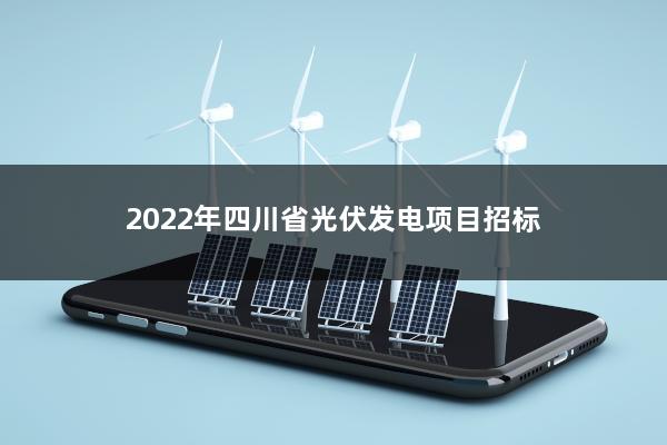 2022年四川省光伏发电项目招标