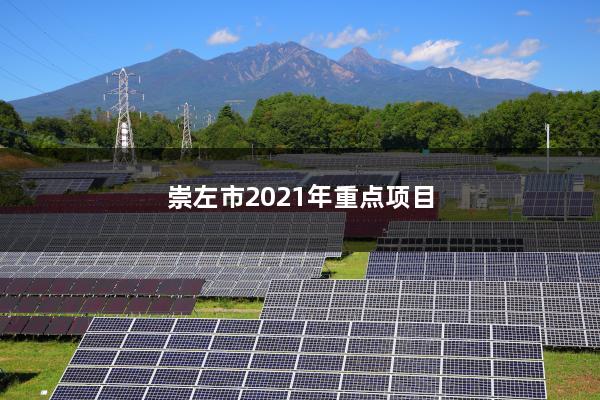 崇左市2021年重点项目