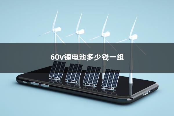 60v锂电池多少钱一组