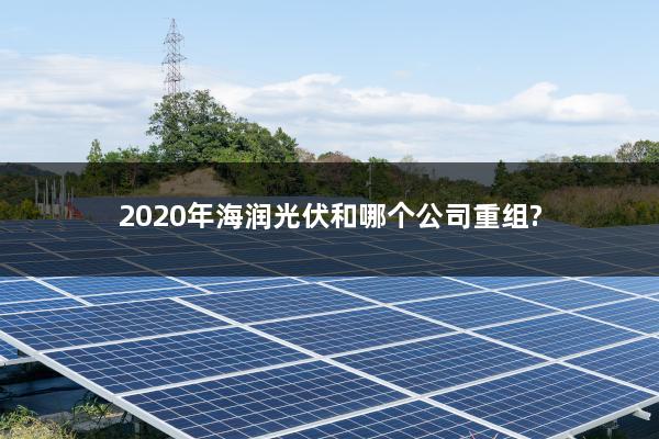 2020年海润光伏和哪个公司重组?