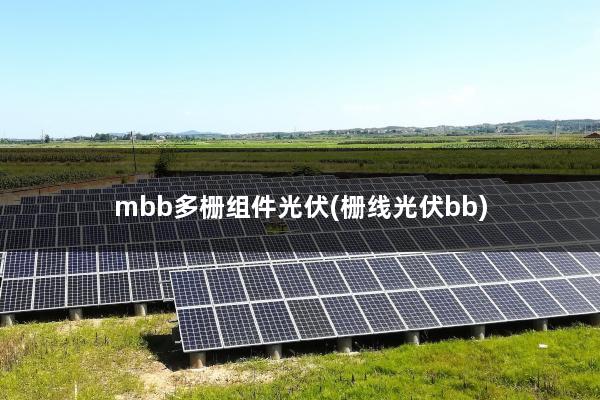 mbb多栅组件光伏(栅线光伏bb)