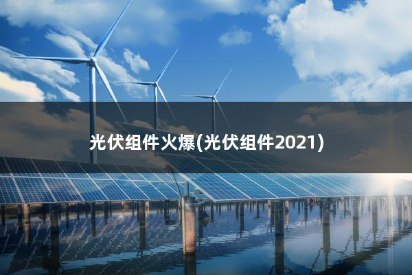 光伏组件火爆(光伏组件2021)